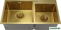 ProfLine S8045HG (сатин золотой, глубина 22 см, сталь 3 мм)