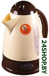 Картинка Электрочайник Polly Люкс ЕК-11 (бежево-коричневый)
