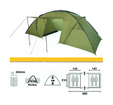 Палатка 4-х местная FORA Savage 4