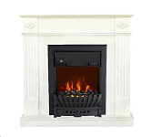 Картинка Каминокомплект Smolcom Brighton STD-ASP с Royal Flame Aspen Black (бьянко белый)