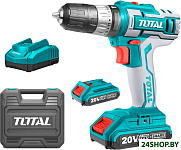 Картинка Ударная дрель-шуруповерт Total TIDLI200215 (с 2-мя АКБ, кейс)