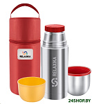 Картинка Термос Relaxika 102 в термочехле 500мл (нержавеющая сталь)