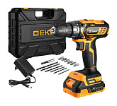Картинка Дрель-шуруповерт Deko GCD20DU3 063-4145 (с 2-мя АКБ, кейс)