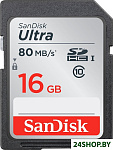 Картинка Карта памяти SanDisk SDHC (Class 10) 16GB [SDSDUNC-016G-GN6IN]