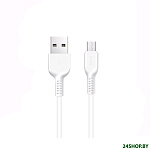 Картинка Кабель Hoco X20 microUSB (3 м, белый)