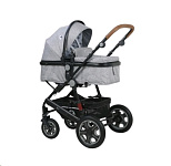 Картинка Детская универсальная коляска Lorelli (Bertoni) Lora 3 в 1 Cool Grey Elephants (10021282123