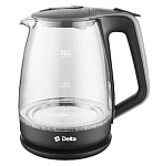 Картинка Электрочайник Delta DL-1331 (черный/серый)
