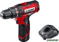 Картинка Дрель-шуруповерт ЗУБР ДШЛ-125-21 (с 1-м АКБ)