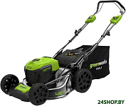 Картинка Газонокосилка Greenworks GD40LM46SP 2506807UB (с 1-им АКБ 4 Ah)