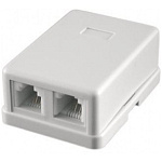 Картинка Розетка внешняя двойная телефонная RJ-12 6P4C