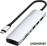 7-in-1 USB-C Slim Multiport Adapter with Ethernet ST-P7SS (серебристый)