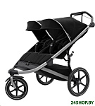 Картинка Коляска прогулочная книга Thule Urban Glide 2 Double 2021 (jet black) (10101951)