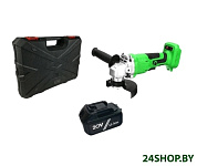 Картинка Угловая шлифмашина Zitrek AG 20 Pro (с 1-м АКБ, кейс) (063-4066) (уценка арт. 967660)