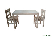 Картинка Комплект садовой мебели ВудГрупп 75x50x50 (без отделки)