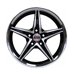 Картинка Литые диски Alcasta M13 17x6.5 5x114.3мм DIA 66.1мм ET 40мм BKF