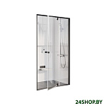 Картинка Душевая дверь Ravak Pivot PDOP2-110 (черный/прозрачный)