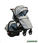 Картинка Детская прогулочная коляска Farfello Bino Angel Comfort BAC (серебристый)