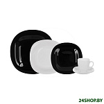Картинка Набор посуды LUMINARC Carine Black White N1500