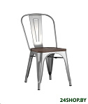 Картинка Стул Stool Group Tolix wood (серебристый матовый)