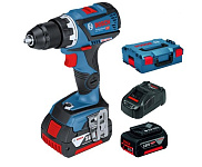 Картинка Дрель-шуруповерт Bosch GSR 18V-60 C Professional 06019G1100 (с 2-мя АКБ, кейс)
