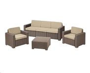 Картинка Комплект садовой мебели Keter California 3 Seater 212507 (капучино)