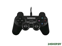 Картинка Геймпад SunWind SW-GP100M (черный)