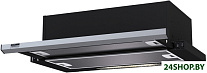 Картинка Кухонная вытяжка Krona Kamilla slim 600 black/inox (2 мотора)