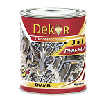 Картинка Эмаль Dekor грунт-эмаль 3 в 1 (белый, 0.9 кг)
