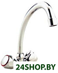 Картинка Смеситель кухонный Rubineta C-8 CROSS (с гибкой подводкой 45 см)