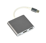 Картинка Адаптер Cablexpert A-CM-HDMIF-02-MX (серый)