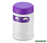 Картинка Термос для еды Kitfort KT-1219 300 мл (белый/фиолетовый)
