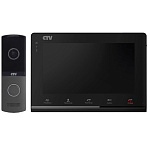 Картинка Комплект видеодомофона CTV DP2700IP NG (черный)