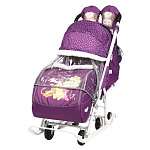 Картинка Санки-коляска Ника Disney-baby 2 винни и друзья DB2/1 (баклажановый)
