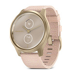Картинка Гибридные умные часы Garmin Vivomove Style (золотистый/розовый)