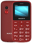Картинка Кнопочный телефон Maxvi B100ds (винный красный)