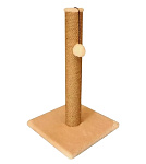 Картинка Когтеточка Cat House Столбик 0.75 (джут бежевый)