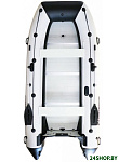 Картинка Надувная лодка Polar Bird Merlin PB-320M ПБ30 стеклокомпозит (черный/белый)