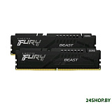 Картинка Оперативная память Kingston FURY Beast 2x8ГБ DDR5 5200МГц KF552C40BBK2-16