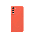 Картинка Чехол SAMSUNG Silicone Cover для S21 FE Coral (EF-PG990TPEGRU)