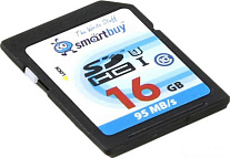 Картинка Карта памяти Smart Buy SDHC UHS-I U1 Class 10 16GB (SB16GBSDHC10)
