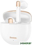 Картинка Наушники Baseus Encok W2 (белый/золотистый)