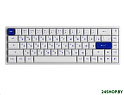 Клавиатура Akko 3068B Plus White & Blue (Akko CS Jelly Pink)