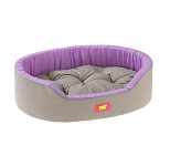 Картинка Лежанка для животных Ferplast Dandy 80 [82944095] (серый/сиреневый)