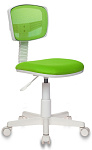 Картинка Кресло детское Бюрократ CH-W299/SD/TW-18 (салатовый/белый)