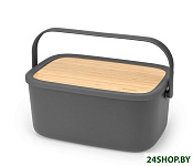 Картинка Хлебница Brabantia Nic 128264 (темно-серый)