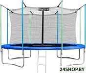 Картинка Батут ATLAS SPORT 435 см - 14ft (с лестницей, внутренняя сетка, синий)