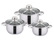 Картинка Набор кастрюль Rainstahl RS-1645-06
