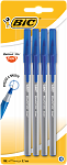 BIC Раунд Стик Экзакт Ручка шариковая синяя, 4 шт