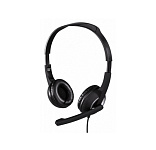 Картинка Наушники с микрофоном Hama Essential HS-P150 (черный/серебристый) (00053982)