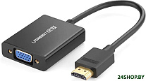 MM102 40233 HDMI - VGA (0.25 м, черный)
